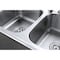 Gourmetier GKTD33228 Drop-in Double Bowl Kitchen Sink, Brushed GKTD33228 - alternate 7